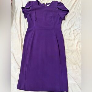 Calvin Klein Purple Midi Dress
